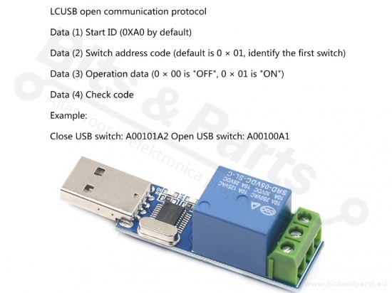 Relais met USB-aansturing LCUS-1  (enkelvoudig)